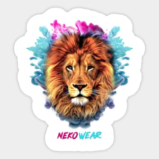 Lion Paint Sticker